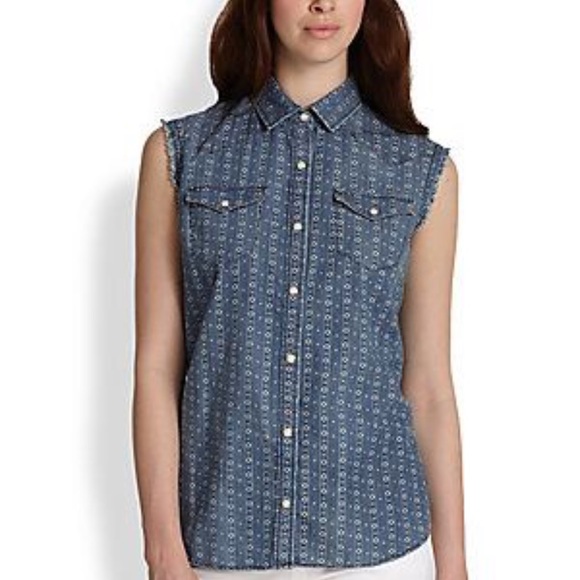True Religion sleeveless Blouse like new size Large - Picture 1 of 12